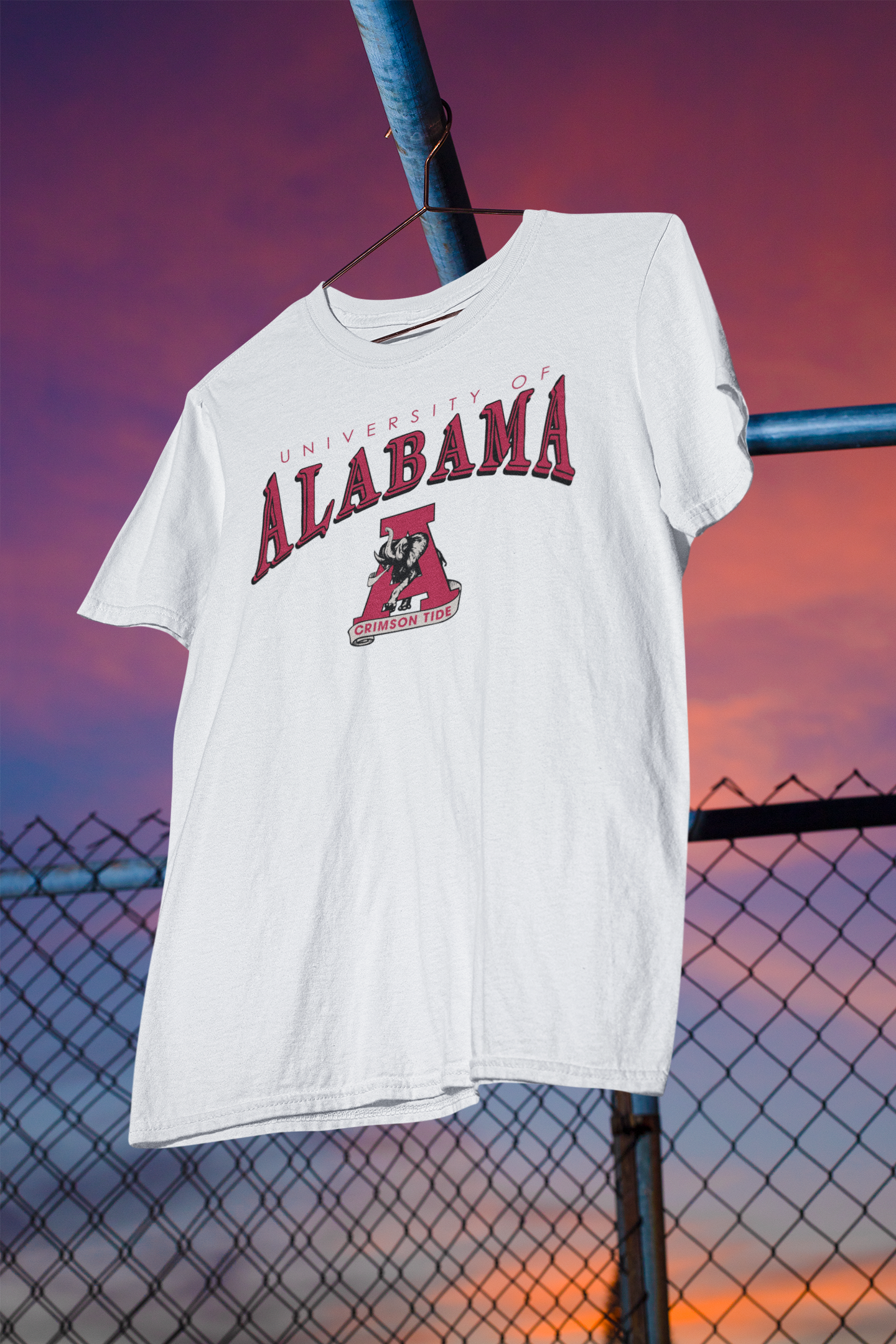 Alabama Crimson Tide Vintage Mascot Tee – University of Alabama Retro Graphic T-Shirt