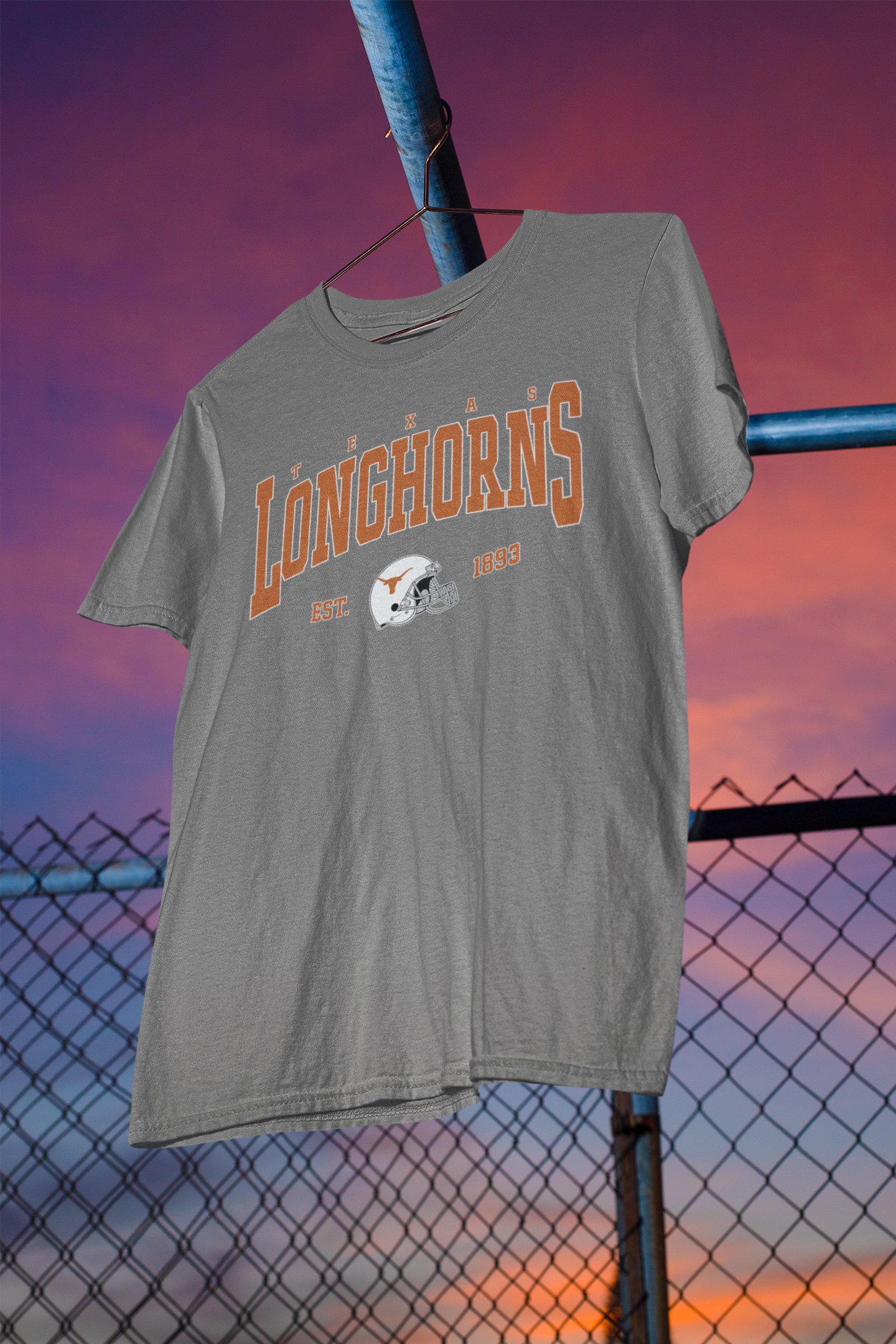 Vintage Texas Longhorns T-Shirt – Retro Helmet Graphic Tee | Classic University of Texas Longhorns Shirt