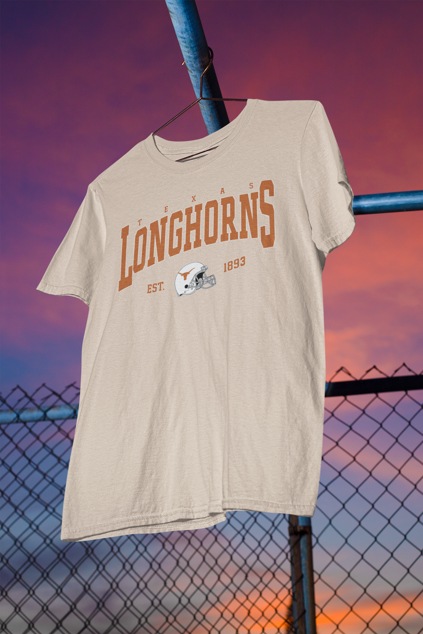 Vintage Texas Longhorns T-Shirt – Retro Helmet Graphic Tee | Classic University of Texas Longhorns Shirt