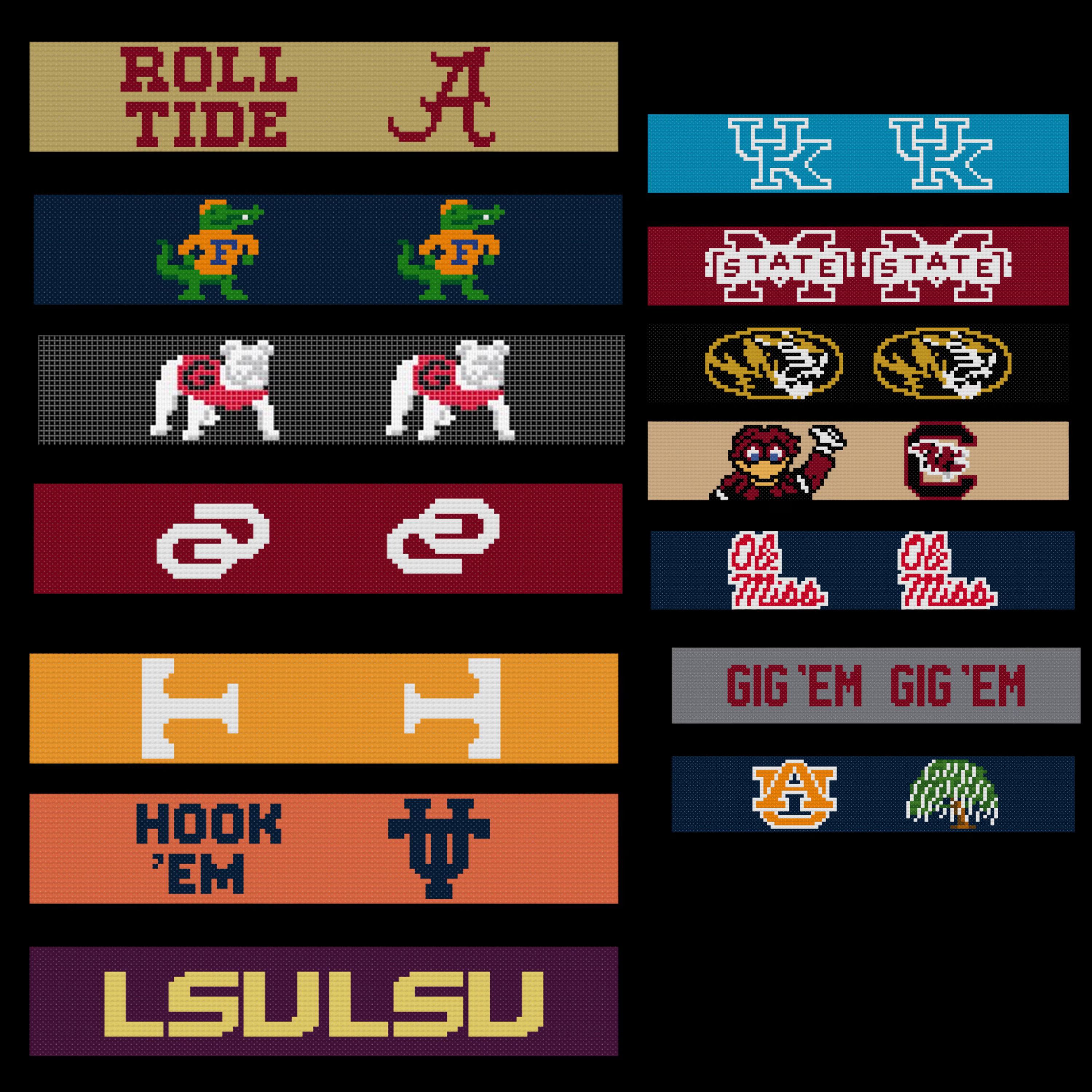 Needlepoint Keychain Key Fob | Preppy Hand-Stitched Canvas Keychain | Personalized Gift for Him